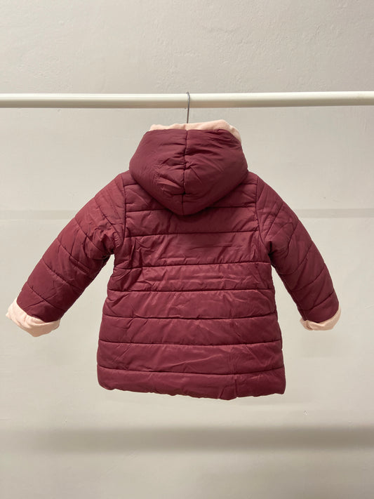 Giubbotto Bimba Invernale Rosa Vintage