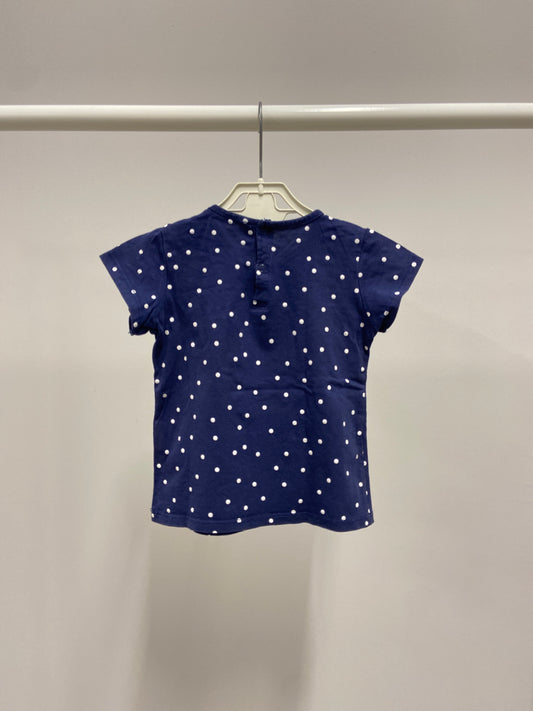 Maglia Bimbi Blu Pois Chic