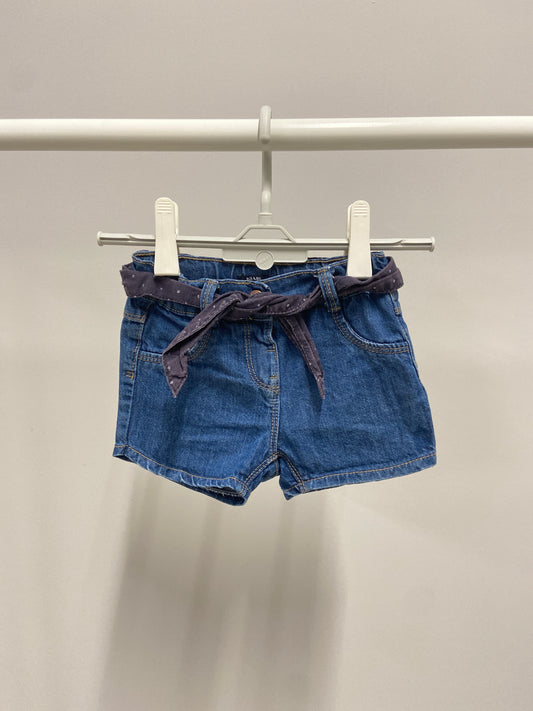 Shorts Denim Bimba con Cintura Stelle