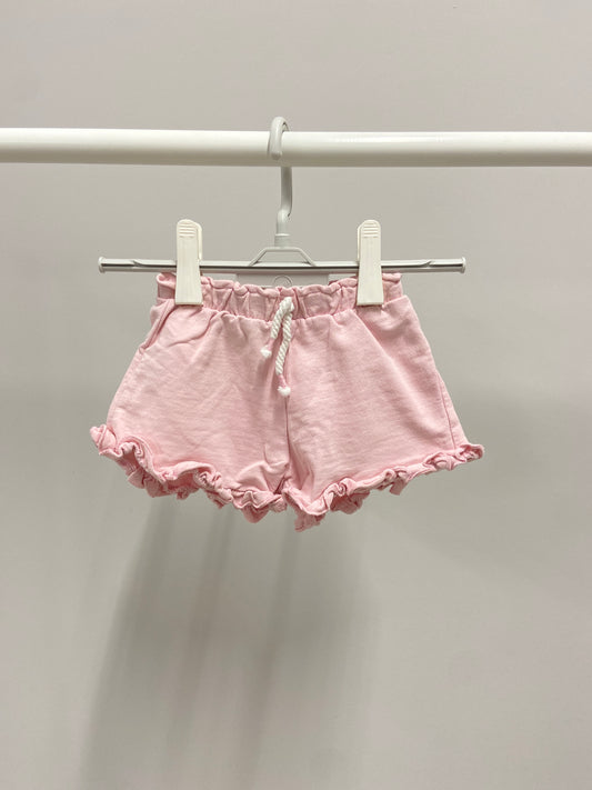 Shorts Bimba Rosa Fluffy Usati